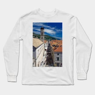 The Stradun, Dubrovnik Long Sleeve T-Shirt